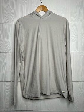 Vuori Light Stone Hooded Long-Sleeve Shirt